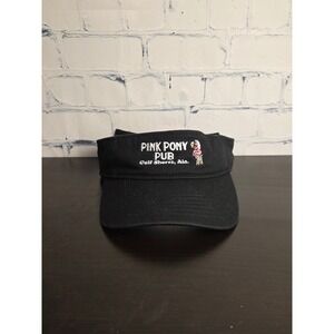 Pink Pony Pub Gulf Shores Alabama Black Adjustable Sun Visor Hat OC Brand